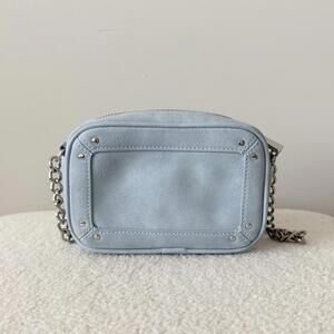 Express Light Blue Crossbody Bag with Chain Strap